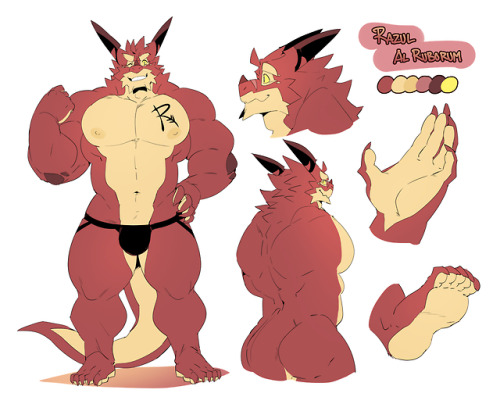 I finally made a simple ref sheet for Razul ♥