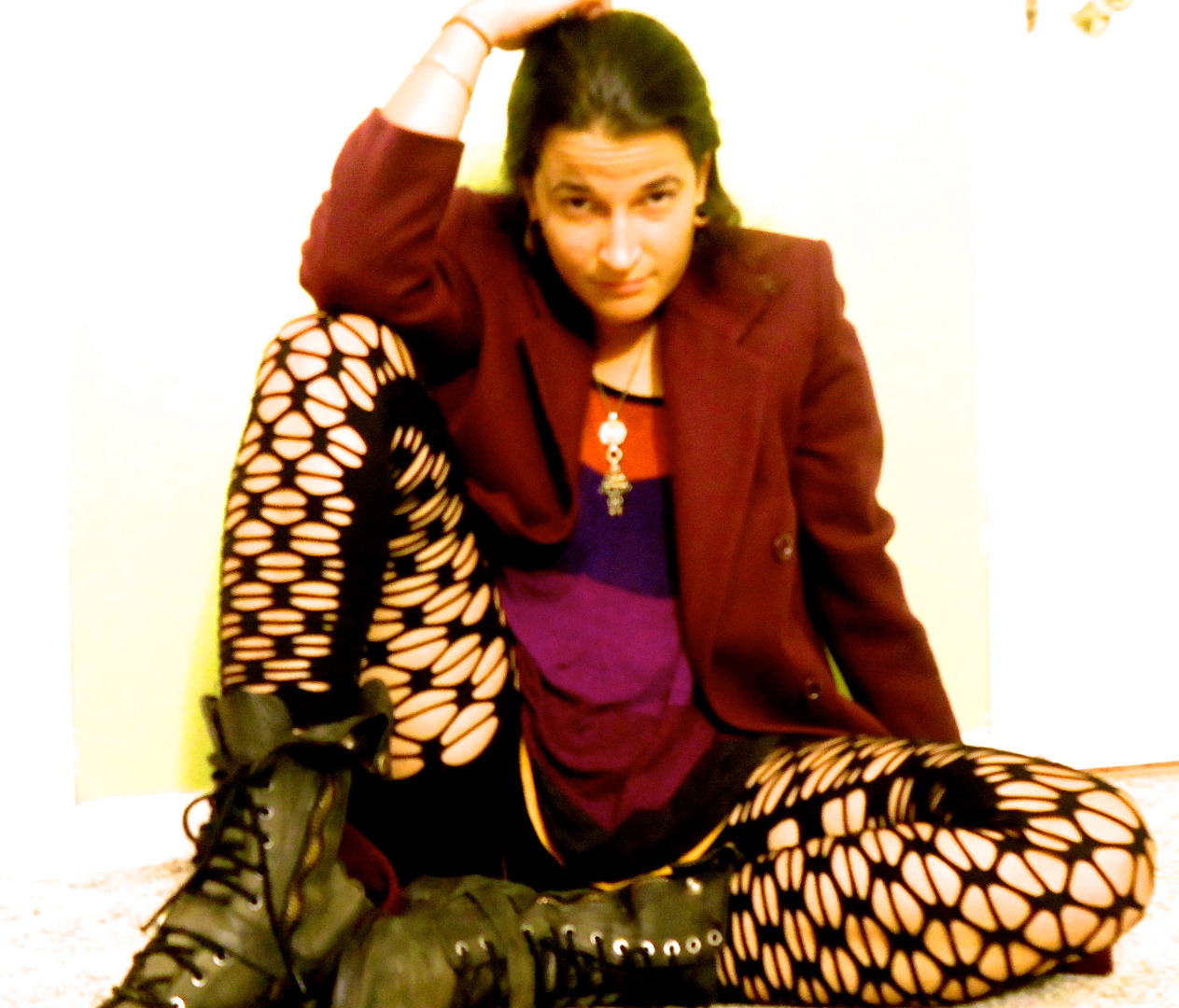 Coat: 7 bucks Shirt: Gift from glitterswitch Leggings: 5 finger discount from a sheisty