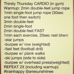 trainhappy:  Hope this workout brings you