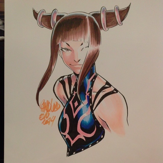 artbychamba:  #Juri #StreetFighter #Capcom #EVO2K14 #EVO2014 #UdonArtists #UdonArtist
