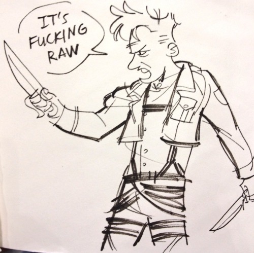 blueyellingatpigeons:  shingeki no gordon ramsay DEDICATED TO GRACE WHO DREW ME A CUTE…… AHH… THANK U BB 