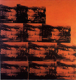 andywarhol-art:   Five Deaths Eleven Times In Orange (?) Andy Warhol   