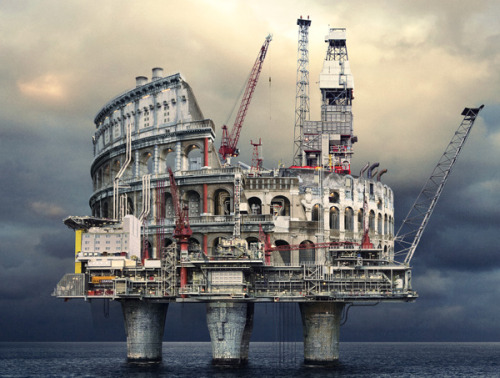 ryanpanos: Statoil Oil Rigs by Souverein Oil rigs created with a mix of 3D and original photographic