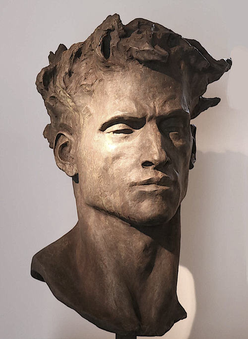 europeansculpture:  Christophe Charbonnel (*1967) - Tête de Colosse, 2000