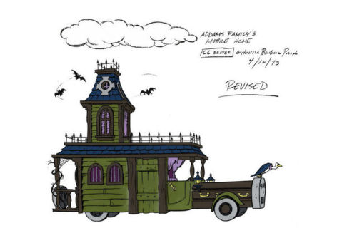 Model sheets for Hanna-Barbera’s 1973 animated series, The Addams Family. Pugsley, by the