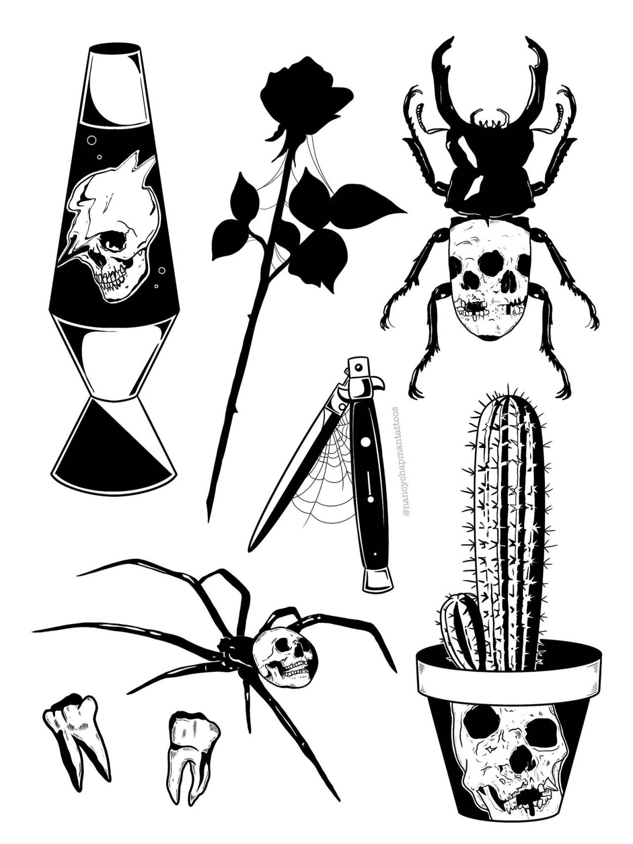 Tattoo Flash of Gothic