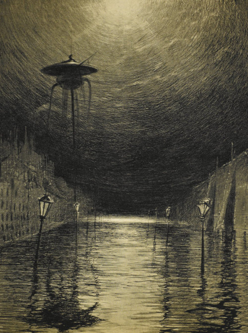 The Flooded City   -   Alvim Correa 1906Brazilian  1876-1910illustration