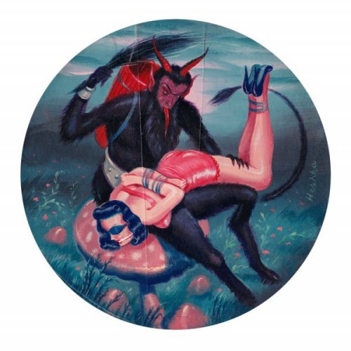 ghoulnextdoor:Krampus Art: Ancient Bad Guy, Modern Muse - Dirge MagazineOver at @dirgemagazine t