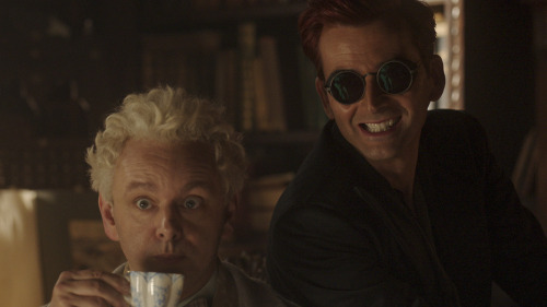 neil-gaiman:You waited. And here we see Crowley and Aziraphale, inside the bookshop talking to… well, that would be telling. Welcome to Season 2. This time it’s ineffable.