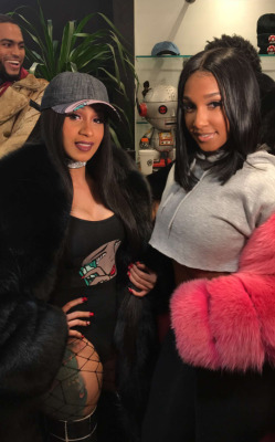 bernicesburgos:  Bernice Burgos and Cardi B at Emily B and Fabolous’s Fashion Show 