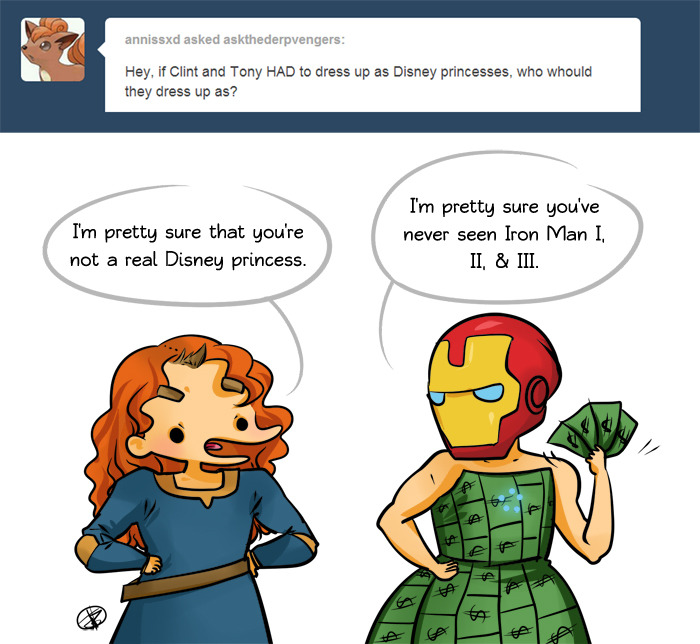 askthederpvengers:  Iron Princess is the best princess.