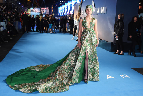 Amber Heard attends the World Premiere of &lsquo;Aquaman&rsquo; at Cineworld Leicester Squar