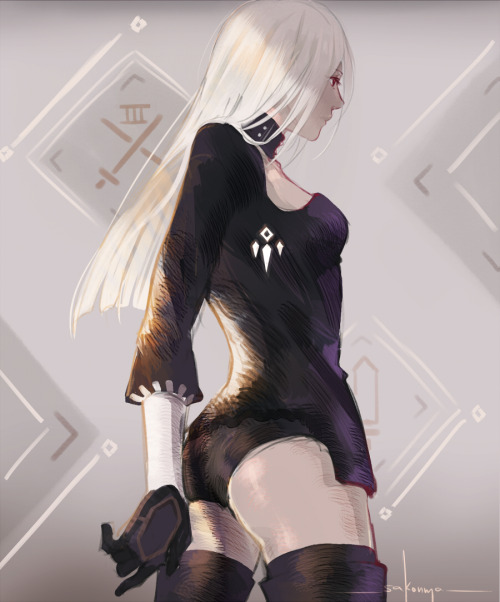  I wonder who she is ΦΦ Tried to do my best with the few glimpses of her I got in the recent Nier Re