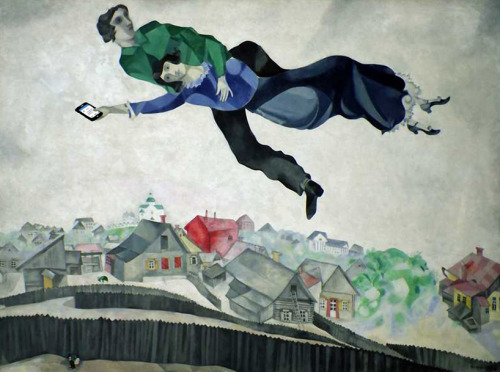 Based on : Over the town by Marc Chagall (1917-18).
ART X SMART Project by Kim Dong-kyu, 2013.