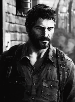 thedungeoncat:  Can we just take one moment and appreciate how freaking gorgeous Joel looks in black &amp; white? Kthanksbai. *not mine*
