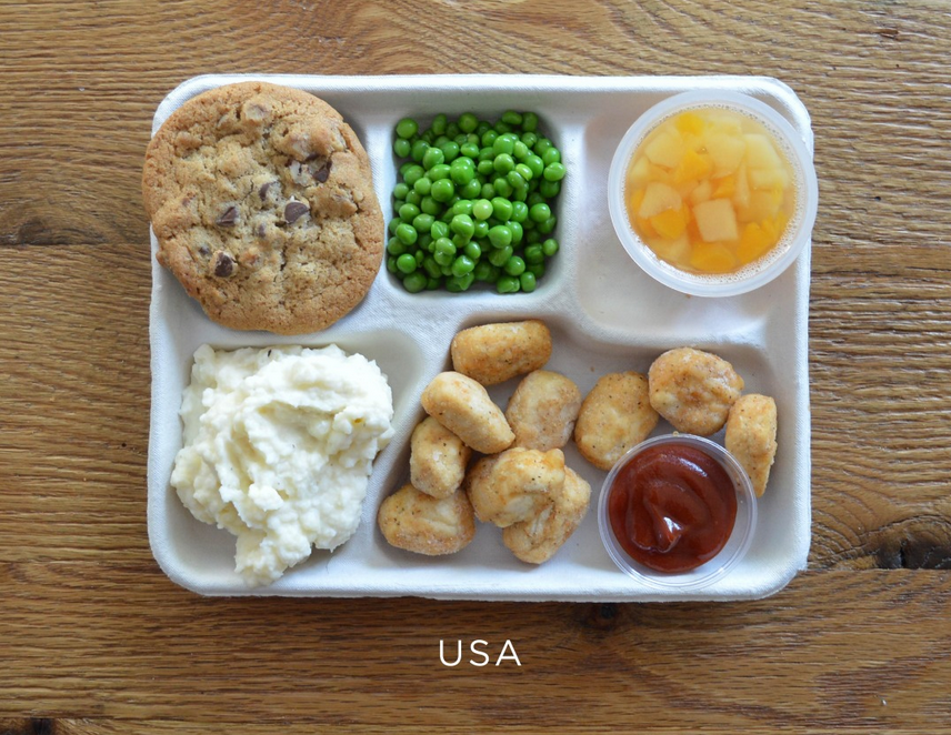 the-cheeseburger-has-spoken:  thisheart0fmine:  kateoplis:  School lunches worldwide