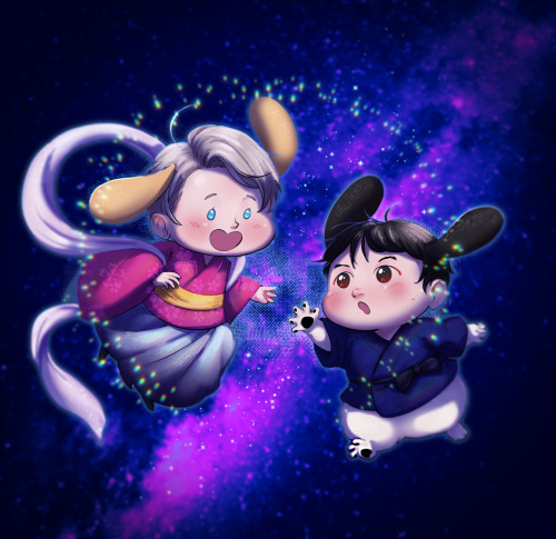 Here&rsquo;s something I made for the pfp of the 18oI discord server, ft. Pocha, Pom and Tanabata!