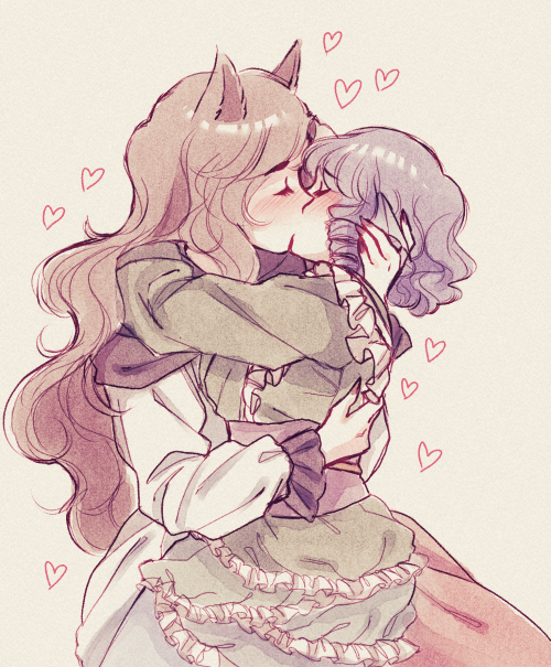 quick drawing for kiss day (キスの日) 