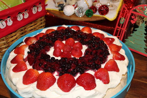 From Gastroposter Jodi Hill: My Christmas berry pavlova - so sad to do a final post