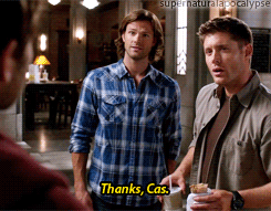 supernaturalapocalypse:  Actual Scene vs. Gag Reel - Season 9 