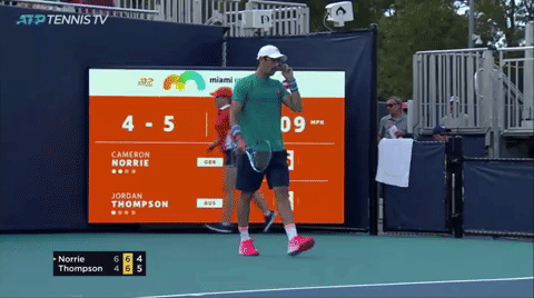TB To Thommo’s Run In Miami 🥰💪🏻 Thompson Def. Norrie 4-6, 7-6(7-5), 6-3 Thompson Def. Khachanov