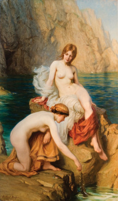 16chakras:  &ldquo;By Summer Seas&rdquo; by Herbert James Draper 1863-1920  British Classicist painter 