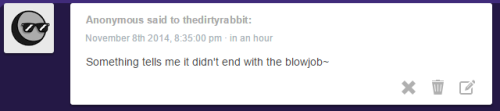 thedirtyrabbit:  You caught me. ;)