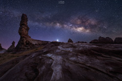 Sapphire1707:  With Milky Way By Ali-Mohammed