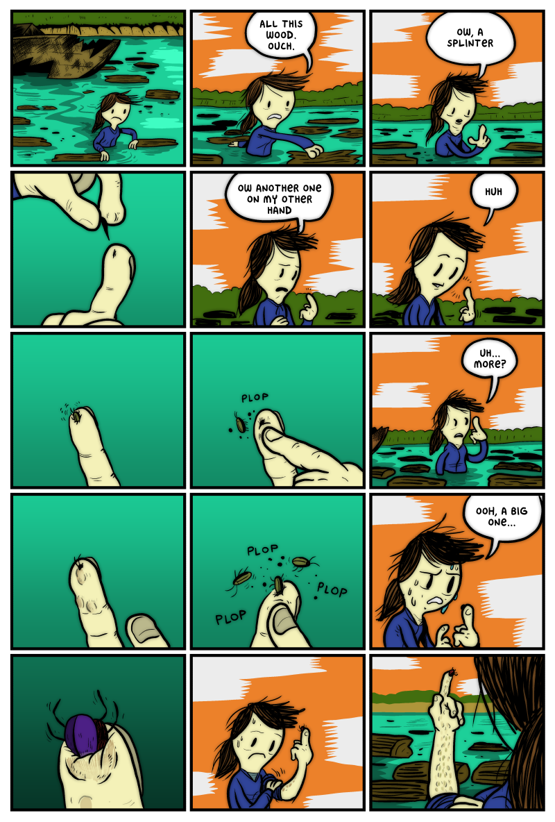 gunshowcomic:  you wake up because it starts to actually hurt The HORROR!!! Continues….