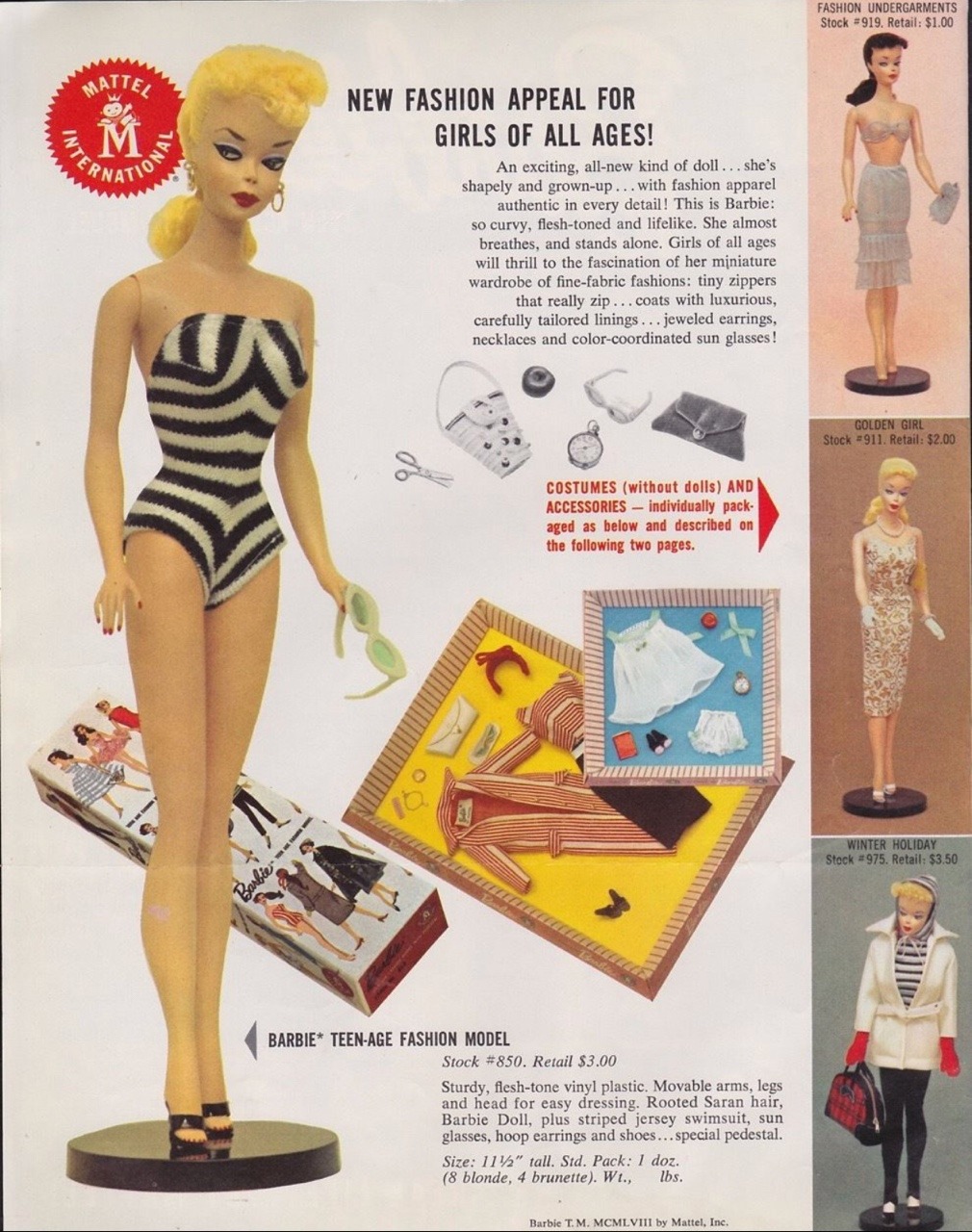 vintage barbie ads