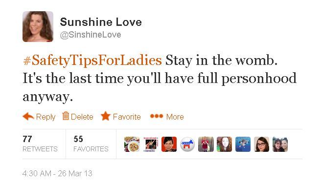 stfuprolifers:  sinshine:   #SafetyTipsForLadies Stay in the womb. It’s the last
