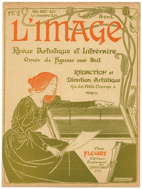 L’Image nr. 5 april 1897, omslagontwerp: Maurice Pillard Verneuil