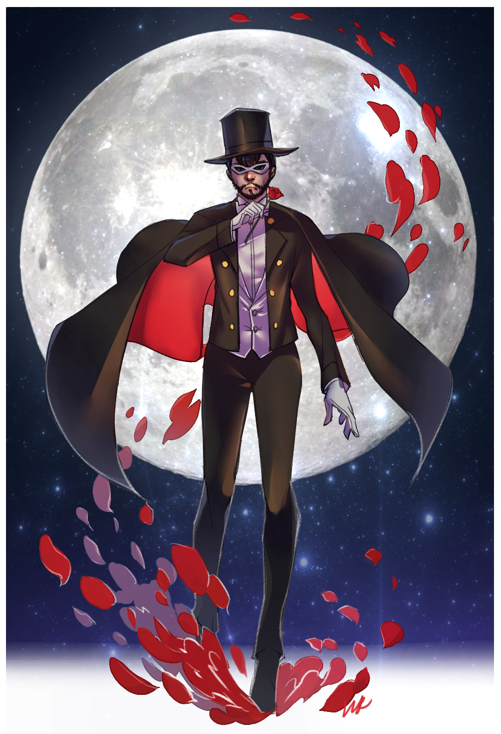 unclerabbitii:  Ray in Tuxedo Mask costume &lt;333 I haven’t watched the new
