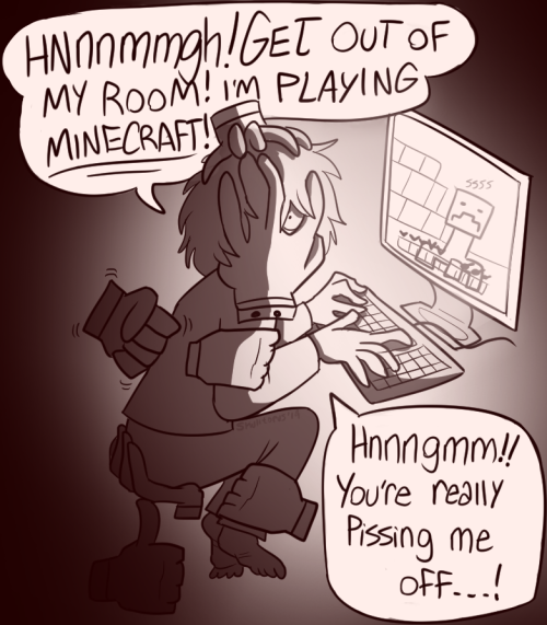 I headcanon that he just plays minecraft and owns a server.