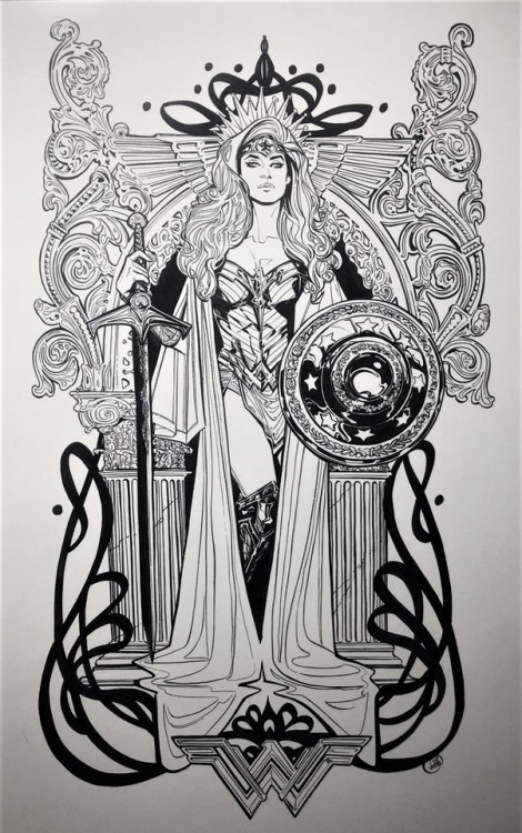 maxmarvel12345:Wonder WomanSketch artist by: Joëlle Jones