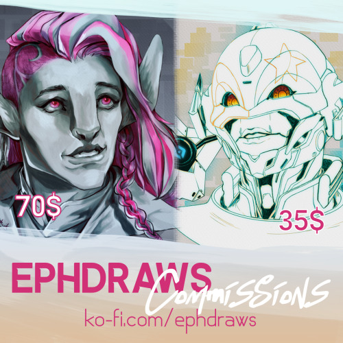 ephdraws: Considering the relatively scary current situation, I decided to open some commission slot