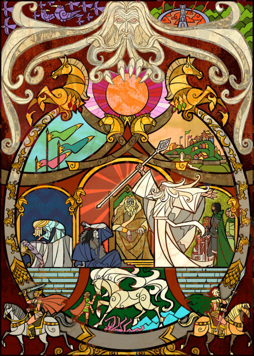 bowlersandtophats: ianbrooks: World of the Ring by Jian Guo Middle-Earth seems like it’s a pre