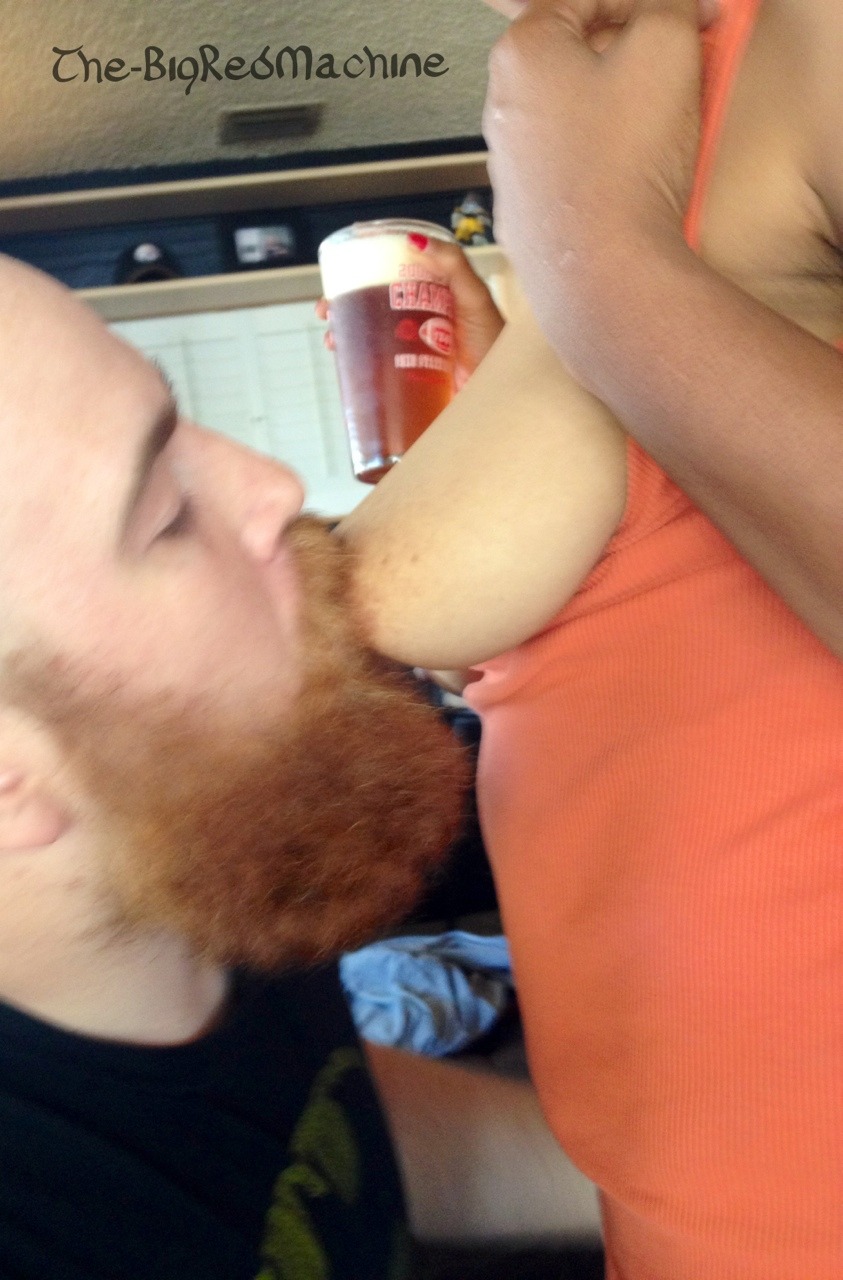 the-bigredmachine:Best way to drink a beer