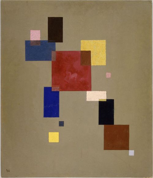 hipinuff:  Wassily Kandinsky (Russian: 1866-1944), Three Rectangles, 1930. Oil on cardboard, 69,5 x 59,5 cm.