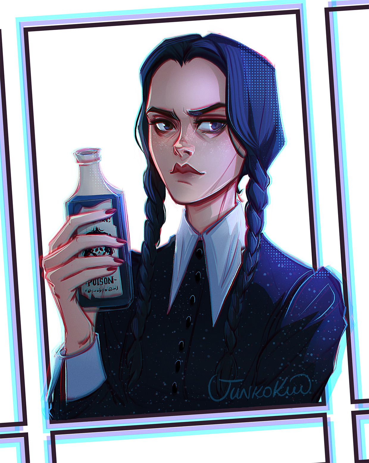 Wednesday Addams💀🦇🕷 My fanart : r/Wednesday