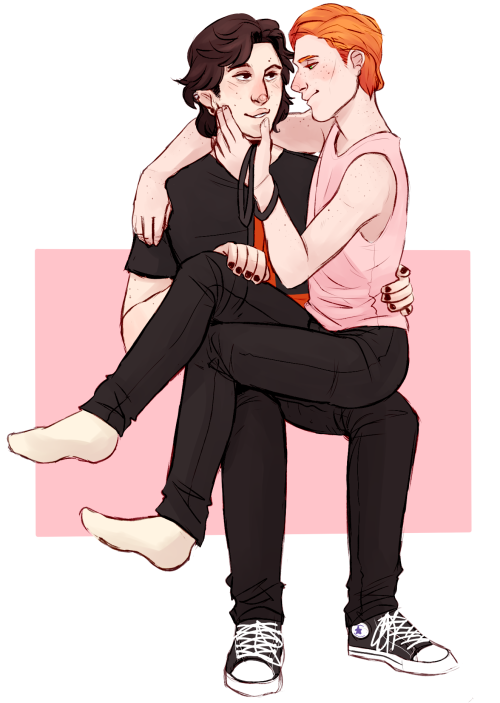 amazingnessin:  i dont know how to draw a chair so lets say theyre so in love theyre floating 