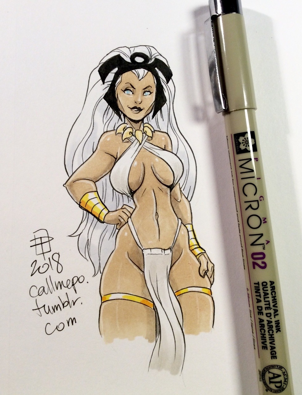 callmepo: Bonita en Blanco of Ororo.   KO-FI / TWITTER  &lt; |D’‘‘‘‘