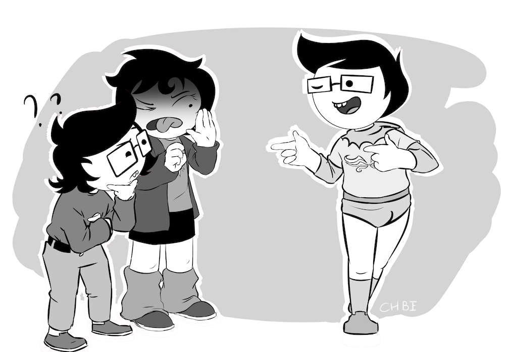 chbichee:I’m liking this style. Harley family reunion! (also dirk)