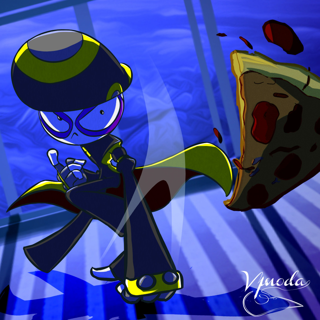 vinodavictor: Fanart for Pan-Pizza/RebelTaxi.  I also put it here http://victorvinoda.deviantart.com/art/Pan-Pizza-s-Pizza-657722260?ga_submit_new=10%253A1484544801