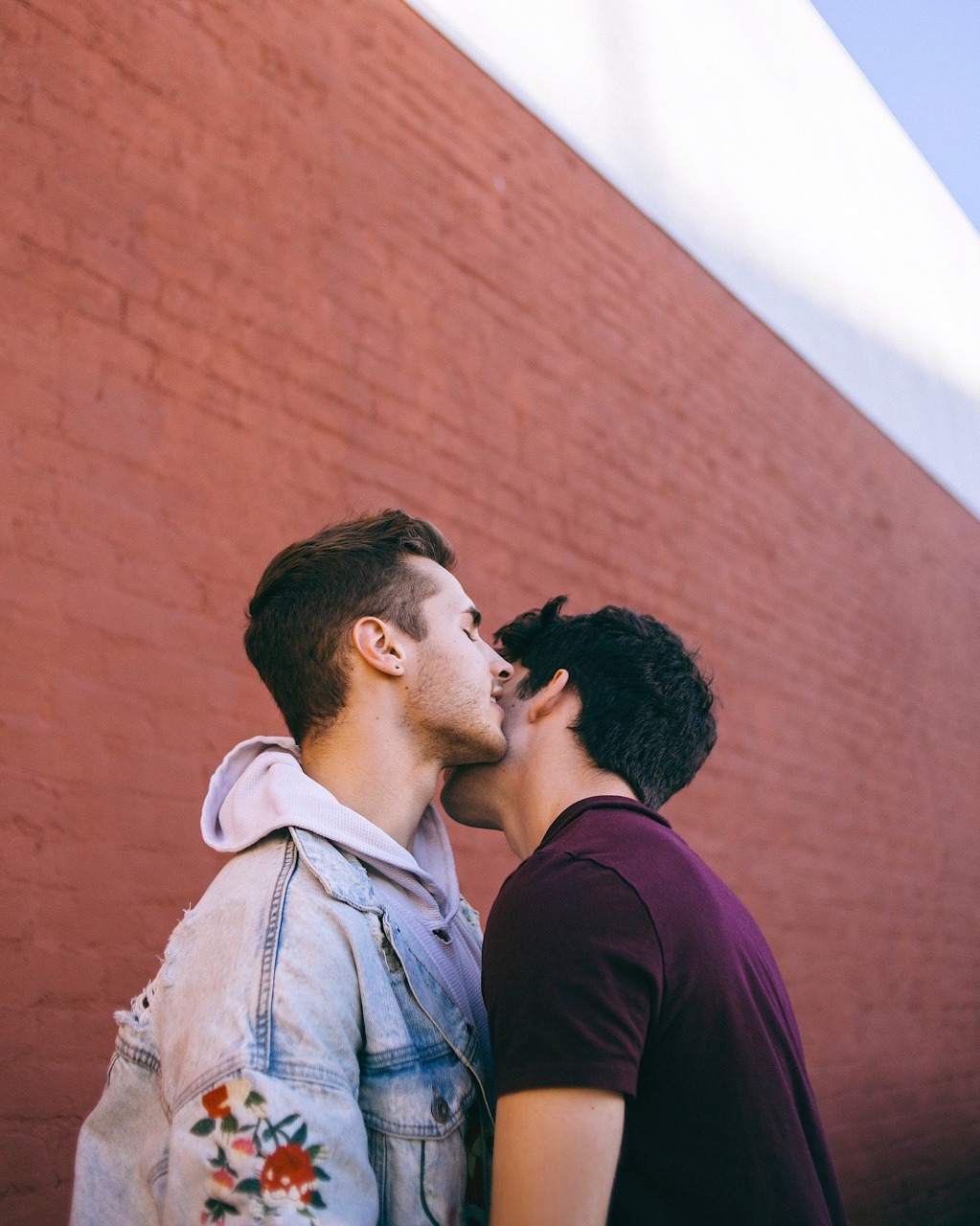 Group Of Gay, Lesbian, Transgender Couples And Rainbow Flag Stock Image