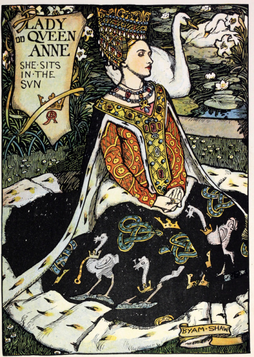 howdoyoulikethemeggrolls: michaelmoonsbookshop: Old King Cole’s Nursery Rhymes [1901] illustra