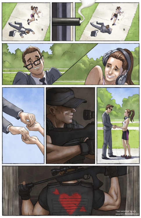 rosecomixwork: mauricioabril: “The Shooter” - A story that I came up with two years ago 