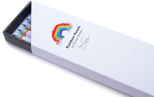 Rainbow Pencils by British designer Duncan Shotton are made of recycled paper and lets you create be