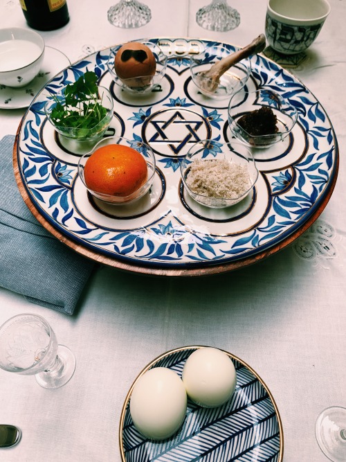 Just a few pictures of our miniature Seder this year. We dialled into our shul’s zoom seder because 