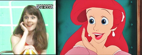 Sherri Stoner live action references of Ariel for The Little Mermaid.